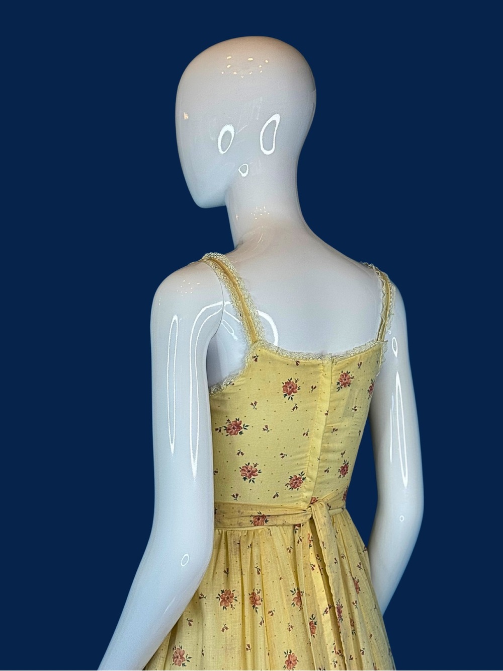70s Cream Gunne Sax Shamash and Yofi Corset Prairie Dress / XS  / Deadstock - Picture 7 of 10